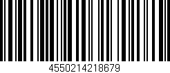 Código de barras (EAN, GTIN, SKU, ISBN): '4550214218679'