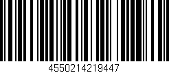 Código de barras (EAN, GTIN, SKU, ISBN): '4550214219447'