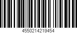 Código de barras (EAN, GTIN, SKU, ISBN): '4550214219454'