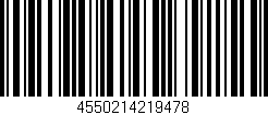 Código de barras (EAN, GTIN, SKU, ISBN): '4550214219478'