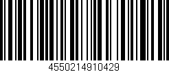 Código de barras (EAN, GTIN, SKU, ISBN): '4550214910429'