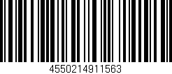 Código de barras (EAN, GTIN, SKU, ISBN): '4550214911563'