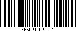 Código de barras (EAN, GTIN, SKU, ISBN): '4550214928431'