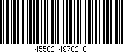 Código de barras (EAN, GTIN, SKU, ISBN): '4550214970218'