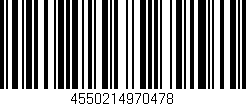 Código de barras (EAN, GTIN, SKU, ISBN): '4550214970478'