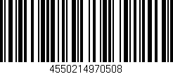 Código de barras (EAN, GTIN, SKU, ISBN): '4550214970508'