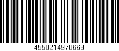 Código de barras (EAN, GTIN, SKU, ISBN): '4550214970669'