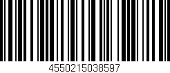 Código de barras (EAN, GTIN, SKU, ISBN): '4550215038597'