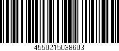 Código de barras (EAN, GTIN, SKU, ISBN): '4550215038603'