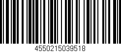 Código de barras (EAN, GTIN, SKU, ISBN): '4550215039518'