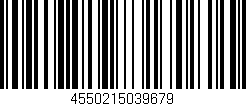 Código de barras (EAN, GTIN, SKU, ISBN): '4550215039679'