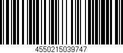 Código de barras (EAN, GTIN, SKU, ISBN): '4550215039747'