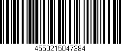 Código de barras (EAN, GTIN, SKU, ISBN): '4550215047384'