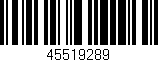 Código de barras (EAN, GTIN, SKU, ISBN): '45519289'