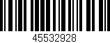 Código de barras (EAN, GTIN, SKU, ISBN): '45532928'