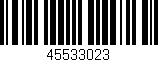 Código de barras (EAN, GTIN, SKU, ISBN): '45533023'