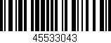Código de barras (EAN, GTIN, SKU, ISBN): '45533043'