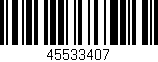 Código de barras (EAN, GTIN, SKU, ISBN): '45533407'