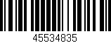 Código de barras (EAN, GTIN, SKU, ISBN): '45534835'