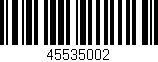 Código de barras (EAN, GTIN, SKU, ISBN): '45535002'