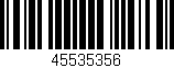 Código de barras (EAN, GTIN, SKU, ISBN): '45535356'