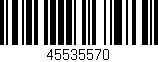 Código de barras (EAN, GTIN, SKU, ISBN): '45535570'