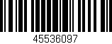 Código de barras (EAN, GTIN, SKU, ISBN): '45536097'