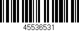 Código de barras (EAN, GTIN, SKU, ISBN): '45536531'