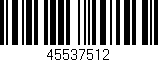 Código de barras (EAN, GTIN, SKU, ISBN): '45537512'