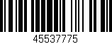 Código de barras (EAN, GTIN, SKU, ISBN): '45537775'