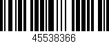 Código de barras (EAN, GTIN, SKU, ISBN): '45538366'