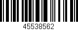 Código de barras (EAN, GTIN, SKU, ISBN): '45538562'