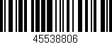 Código de barras (EAN, GTIN, SKU, ISBN): '45538806'