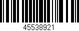 Código de barras (EAN, GTIN, SKU, ISBN): '45538921'