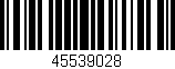 Código de barras (EAN, GTIN, SKU, ISBN): '45539028'
