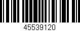 Código de barras (EAN, GTIN, SKU, ISBN): '45539120'