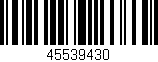 Código de barras (EAN, GTIN, SKU, ISBN): '45539430'