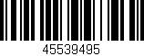 Código de barras (EAN, GTIN, SKU, ISBN): '45539495'