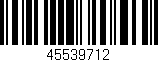 Código de barras (EAN, GTIN, SKU, ISBN): '45539712'