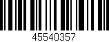 Código de barras (EAN, GTIN, SKU, ISBN): '45540357'