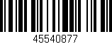 Código de barras (EAN, GTIN, SKU, ISBN): '45540877'