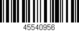 Código de barras (EAN, GTIN, SKU, ISBN): '45540956'