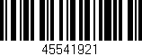Código de barras (EAN, GTIN, SKU, ISBN): '45541921'