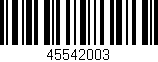 Código de barras (EAN, GTIN, SKU, ISBN): '45542003'