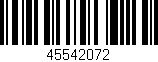 Código de barras (EAN, GTIN, SKU, ISBN): '45542072'