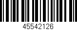 Código de barras (EAN, GTIN, SKU, ISBN): '45542126'