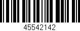 Código de barras (EAN, GTIN, SKU, ISBN): '45542142'