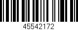Código de barras (EAN, GTIN, SKU, ISBN): '45542172'