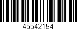 Código de barras (EAN, GTIN, SKU, ISBN): '45542194'