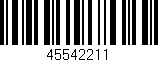 Código de barras (EAN, GTIN, SKU, ISBN): '45542211'